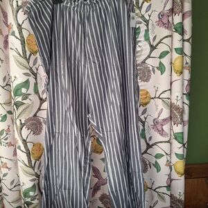 Old Navy Blue and White Striped Pajama Pants